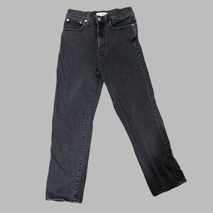 Black Madewell Straight Leg Jeans